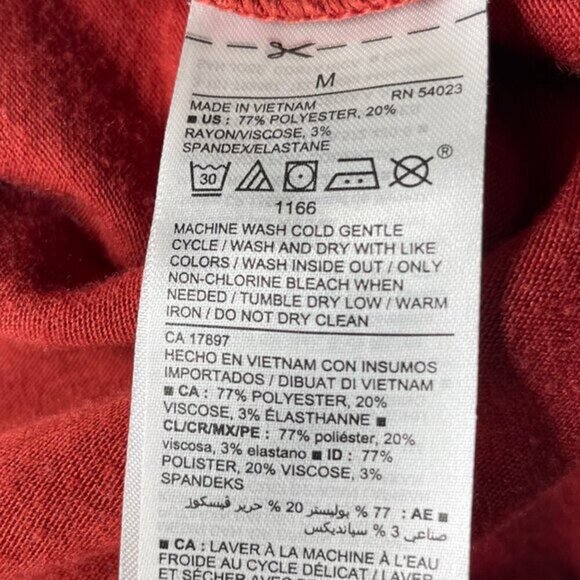 Old Navy Women's dark Orange Sleeveless Turtleneck Shift Midi Dress Size M Girly - Picture 4 of 6